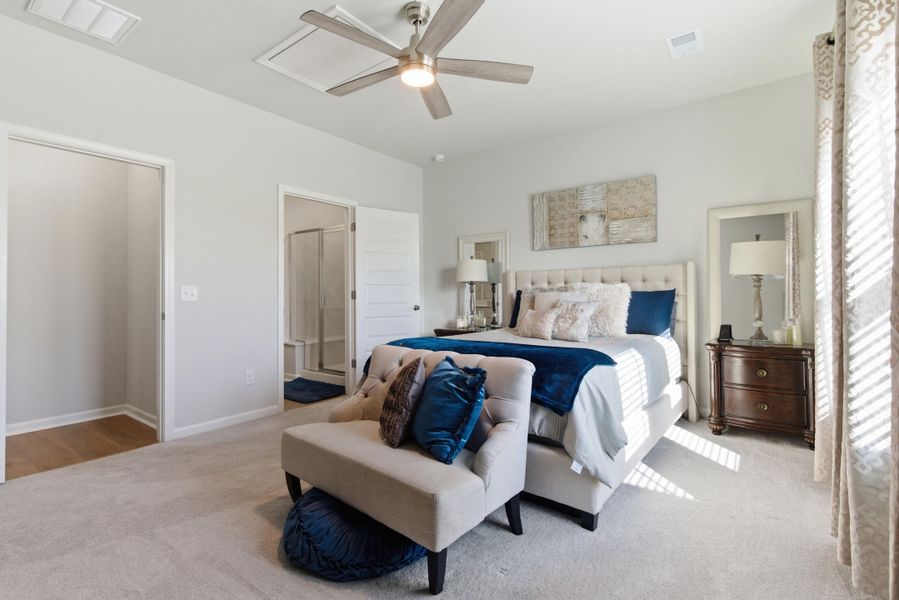 Furnished interior view inside a new home in , Summerville (Image 46). Furnished interior view inside a new home in , Summerville (Image 46).