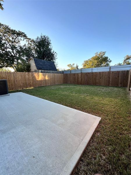 Exterior details and patio area of a home in , Houston (Image 3). Exterior details and patio area of a home in , Houston (Image 3).