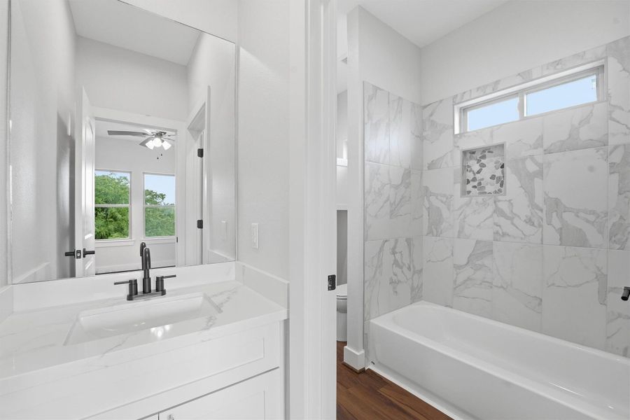 Furnished interior view inside a new home in , Houston (Image 13).