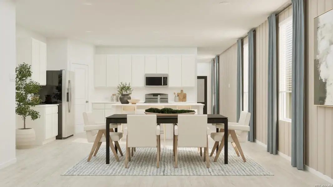Furnished interior view inside a new home in Summerlin, San Antonio (Image 4).