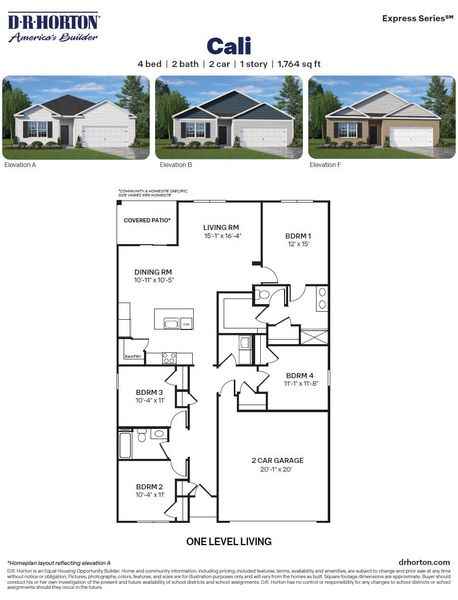 2D floor plan layout for the Cali by D.R. Horton in Sherwood Estates, Yadkinville, NC (Image 3). 2D floor plan layout for the Cali by D.R. Horton in Sherwood Estates, Yadkinville, NC (Image 3).