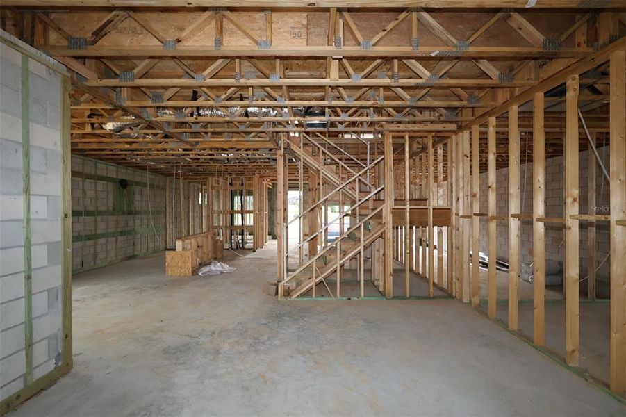 In-progress construction of a new home in Lake Star at Ovation, Winter Garden, FL (Image 8).