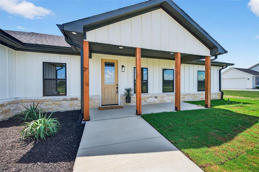 Exterior details and patio area of a home in , Sadler (Image 3). Exterior details and patio area of a home in , Sadler (Image 3).