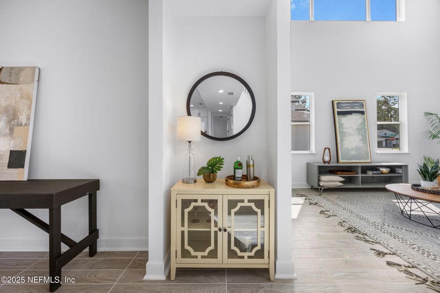 Furnished interior view inside a new home in , Jacksonville (Image 33). Furnished interior view inside a new home in , Jacksonville (Image 33).