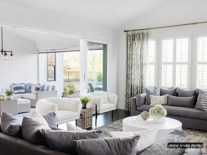 Furnished interior view inside a new home in , Huntersville (Image 15).