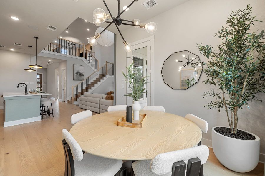 Furnished interior view inside a new home in Heritage, Dripping Springs (Image 16).