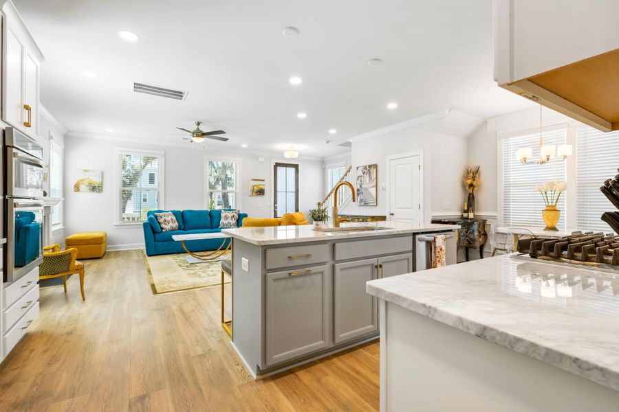 Furnished interior view inside a new home in Oak Bluff, Charleston (Image 13).