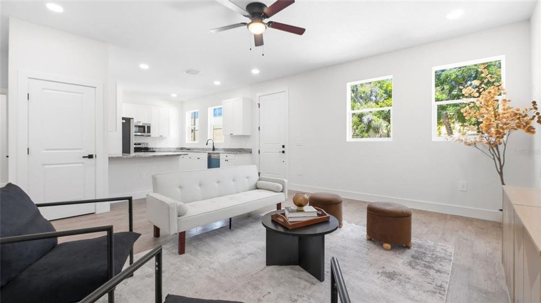 Furnished interior view inside a new home in , Tampa (Image 6). Furnished interior view inside a new home in , Tampa (Image 6).