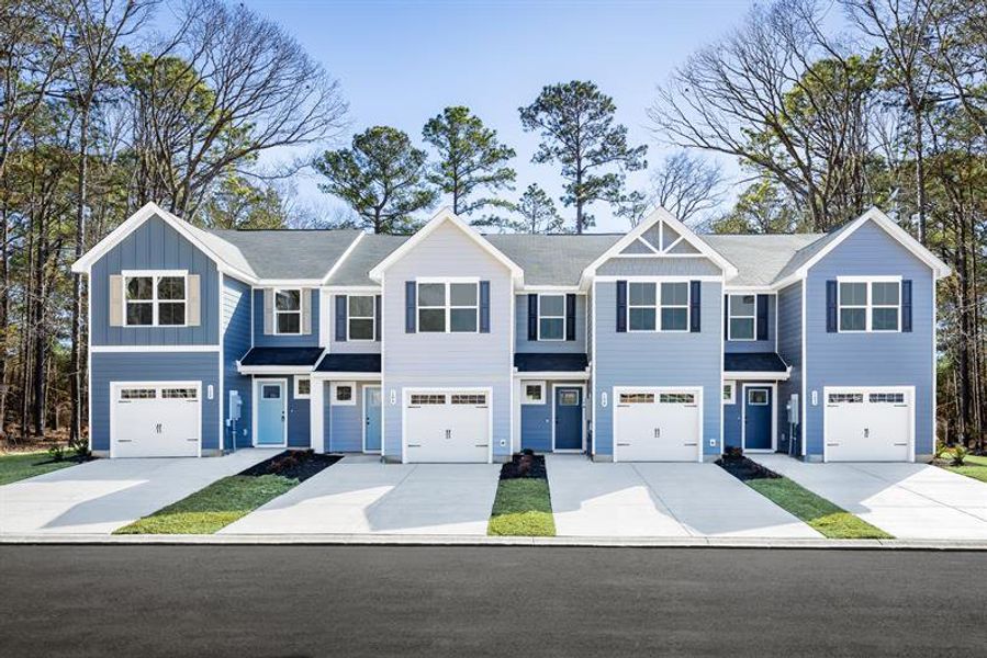 Representative exterior photo of a completed home built from the Poplar by Ryan Homes in Chapel Branch, Santee, SC (Image 1). Representative exterior photo of a completed home built from the Poplar by Ryan Homes in Chapel Branch, Santee, SC (Image 1).