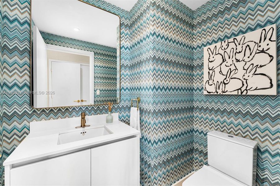 Furnished interior view inside a new home in , Miami (Image 33).