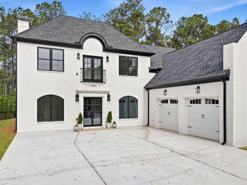 Front exterior of a new home in , Canton, GA, highlighting curb appeal (Image 33).