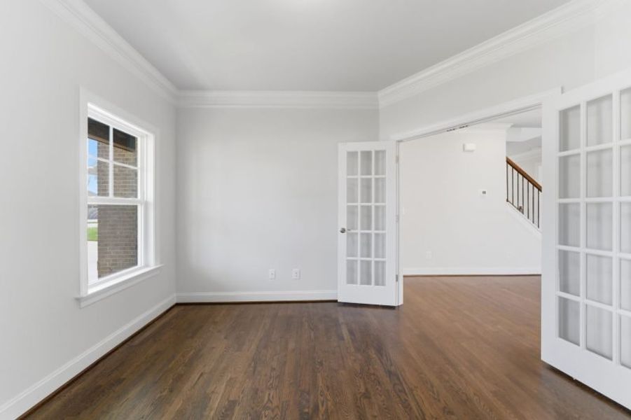 Representative unfurnished interior of a home built from the Fairfield Lux by Keystone Homes NC in Weybridge, Burlington (Image 27).