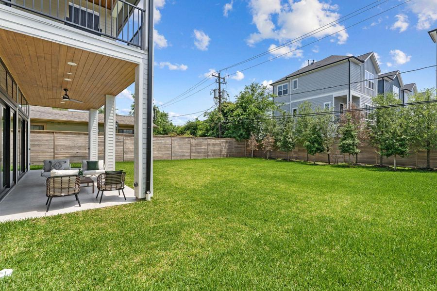 Exterior details and patio area of a home in , Houston (Image 3).