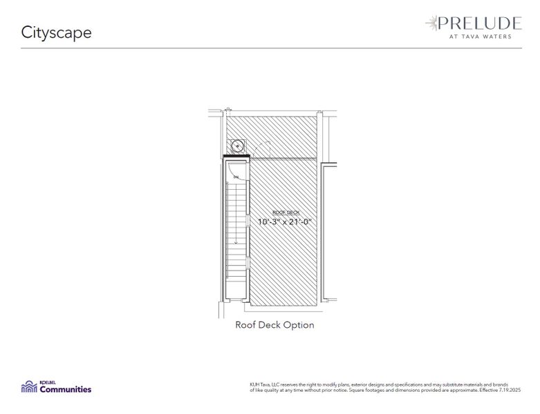 2D floor plan layout for the A by Koelbel and Company in Prelude at TAVA Waters, Denver, CO (Image 27).