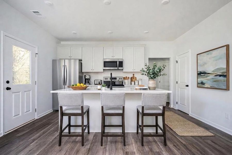 Furnished interior view inside a new home in , Atlanta (Image 6).