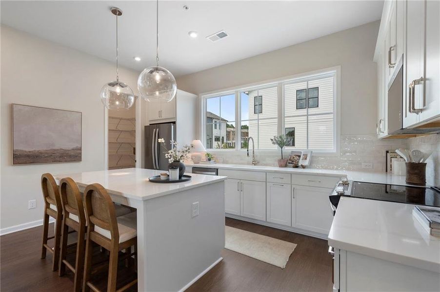 Furnished interior view inside a new home in , Alpharetta (Image 13).