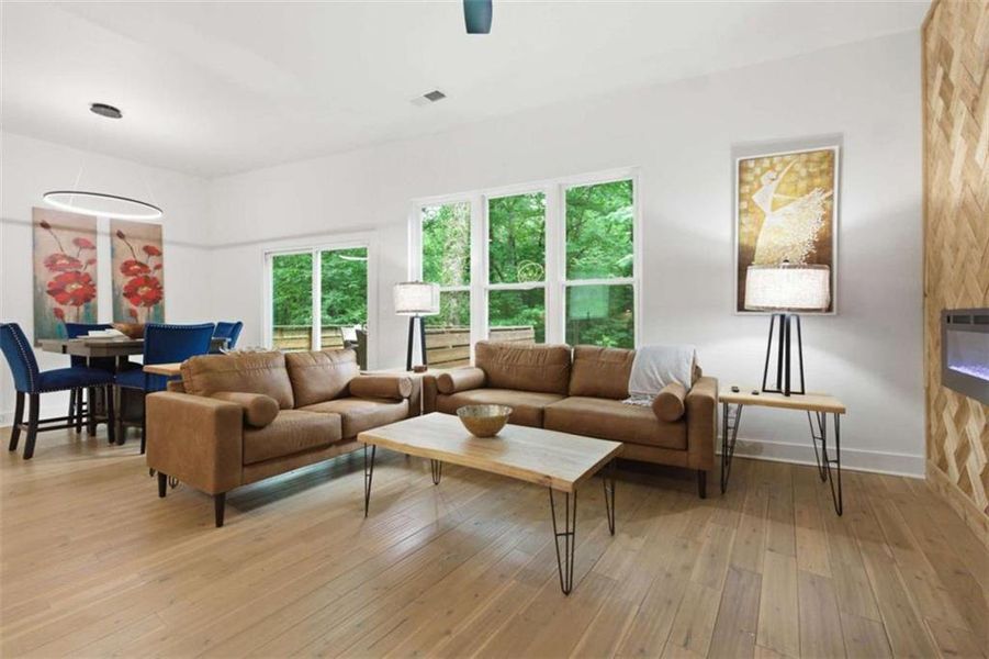 Furnished interior view inside a new home in , Atlanta (Image 12).