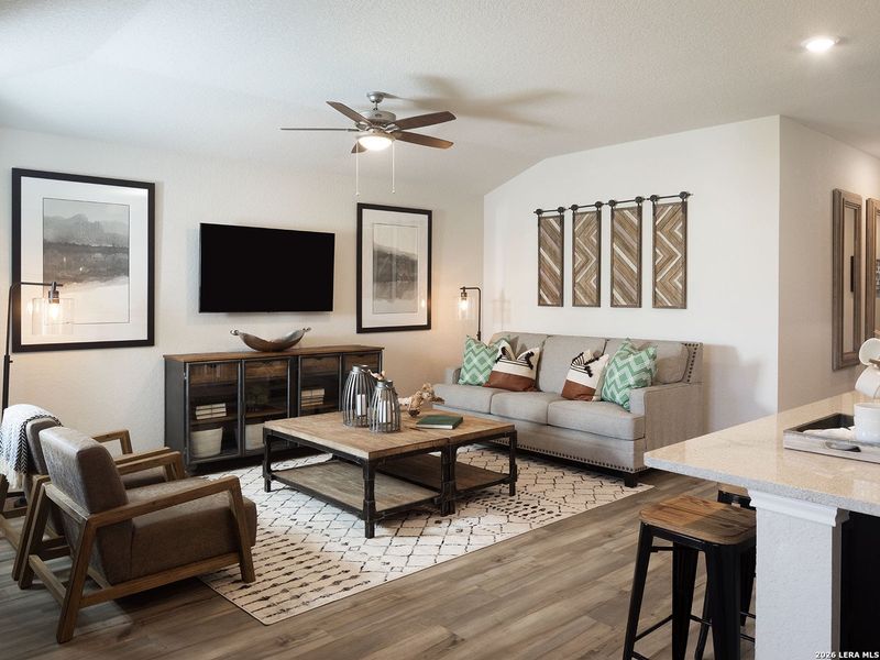 Furnished interior view inside a new home in Legendary Trails - Premier Series, Cibolo (Image 6).