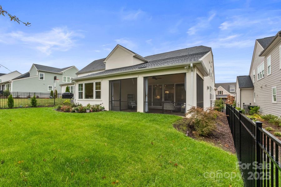 Exterior details and patio area of a home in , Huntersville (Image 21).