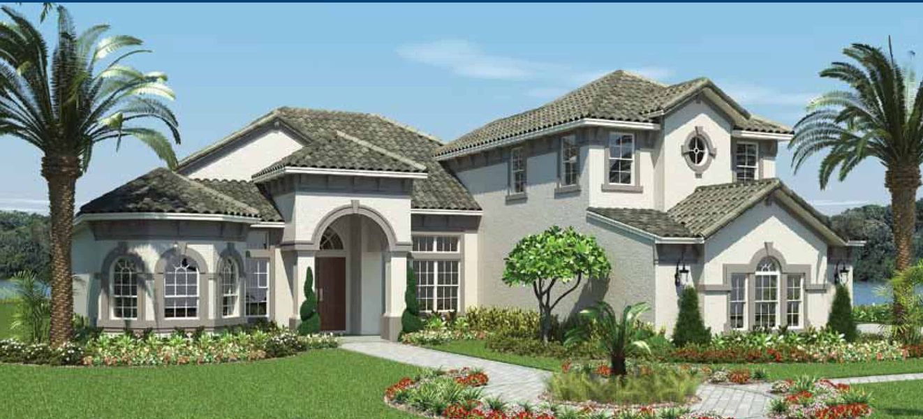 Representative exterior photo of a completed home built from the The Wyndham IV by ABD Development in Toscana, Palm Coast, FL (Image 1). Representative exterior photo of a completed home built from the The Wyndham IV by ABD Development in Toscana, Palm Coast, FL (Image 1).