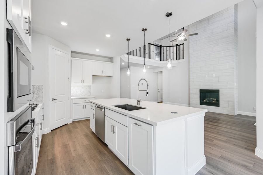 Furnished interior view inside a new home in South Oak 50s, Oak Point (Image 8). Furnished interior view inside a new home in South Oak 50s, Oak Point (Image 8).