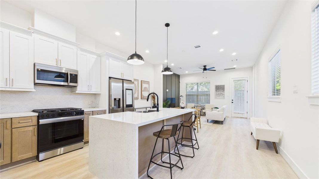Furnished interior view inside a new home in , Houston (Image 14).