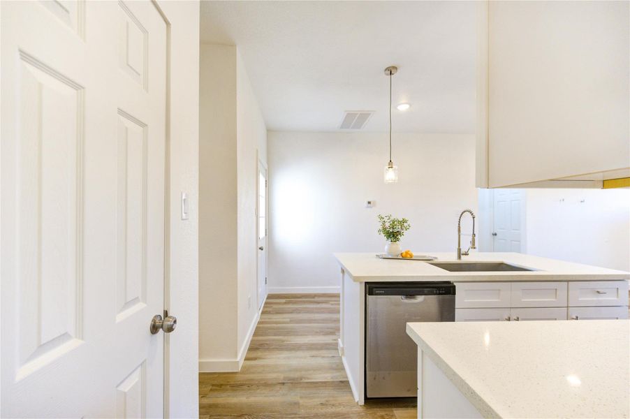 Furnished interior view inside a new home in , Cleveland (Image 8).