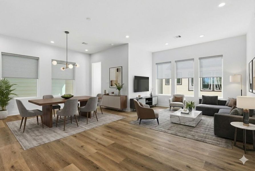 Furnished interior view inside a new home in , Houston (Image 4).