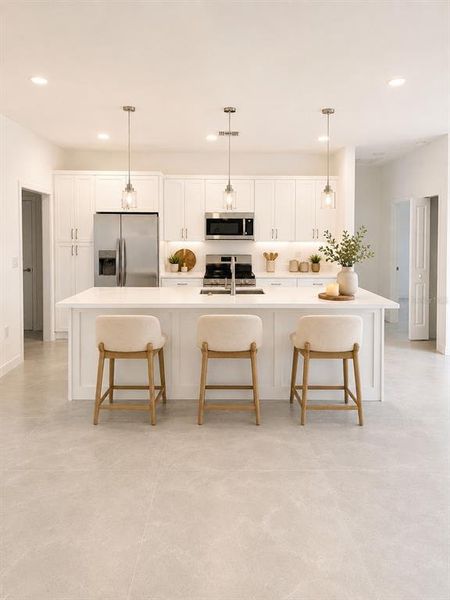 Furnished interior view inside a new home in , Lehigh Acres (Image 13).
