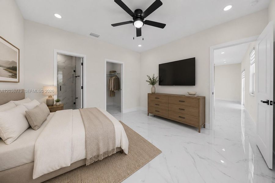 Furnished interior view inside a new home in , Cape Coral (Image 9).