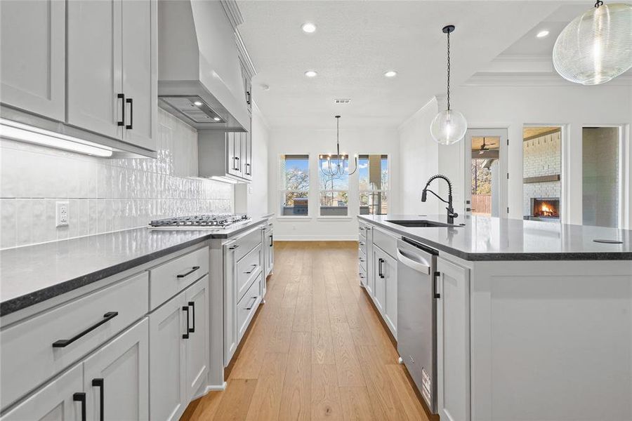 Furnished interior view inside a new home in Panther Creek Estates, Aledo (Image 13). Furnished interior view inside a new home in Panther Creek Estates, Aledo (Image 13).