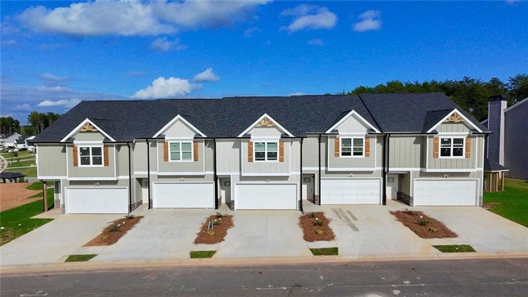 Front exterior of a new home in , Lula, GA, highlighting curb appeal (Image 16). Front exterior of a new home in , Lula, GA, highlighting curb appeal (Image 16).