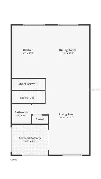 2D floor plan layout of this home in , Tampa, FL (Image 4). 2D floor plan layout of this home in , Tampa, FL (Image 4).