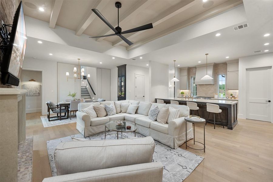 Furnished interior view inside a new home in , College Station (Image 7).