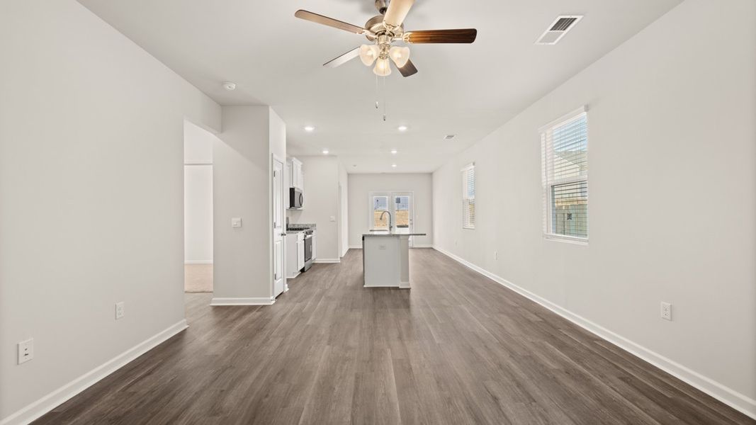 Spacious, unfurnished interior of a new home in The Abbey at Trolley Run Station, Aiken (Image 10). Spacious, unfurnished interior of a new home in The Abbey at Trolley Run Station, Aiken (Image 10).