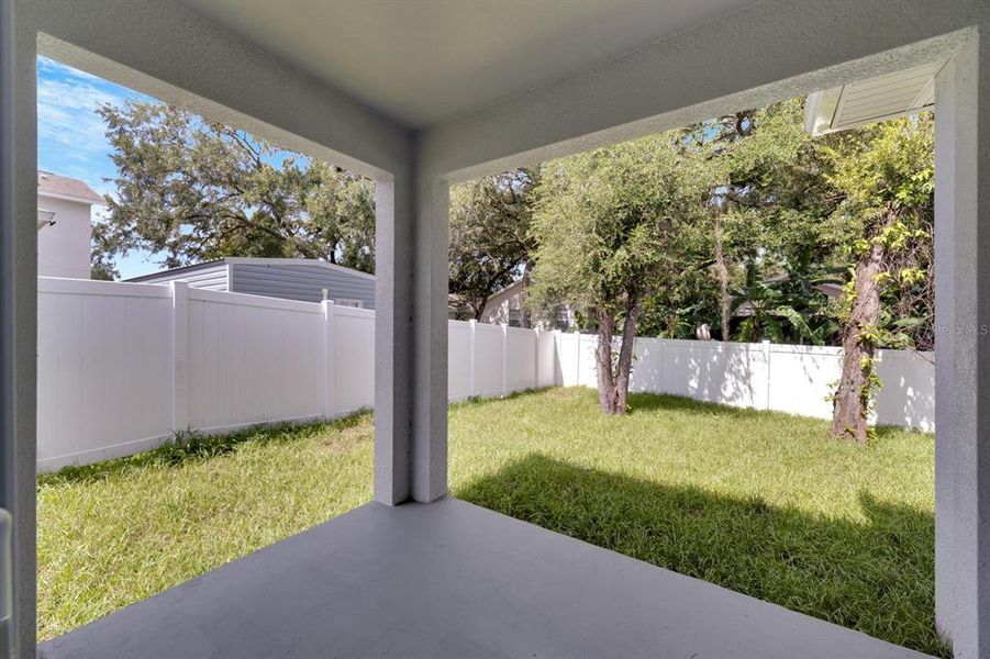Exterior details and patio area of a home in , Tampa (Image 37).