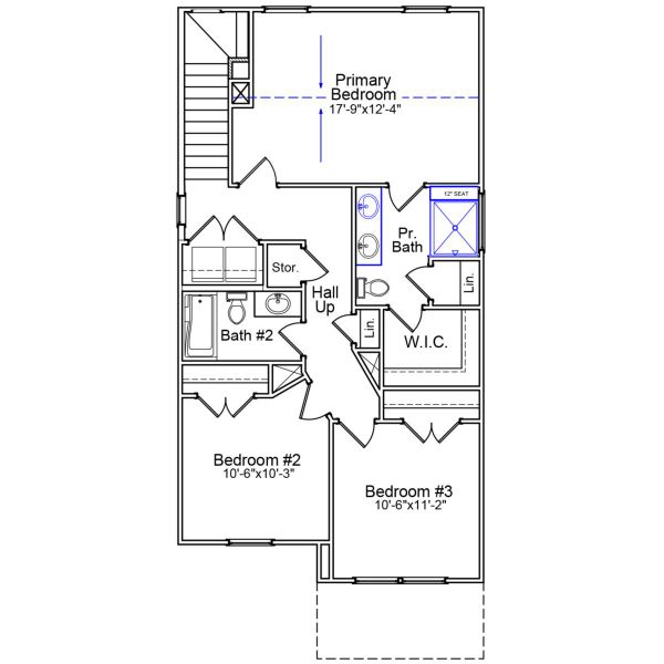 2D floor plan layout of this home in Ellington, Elgin, SC (Image 3).