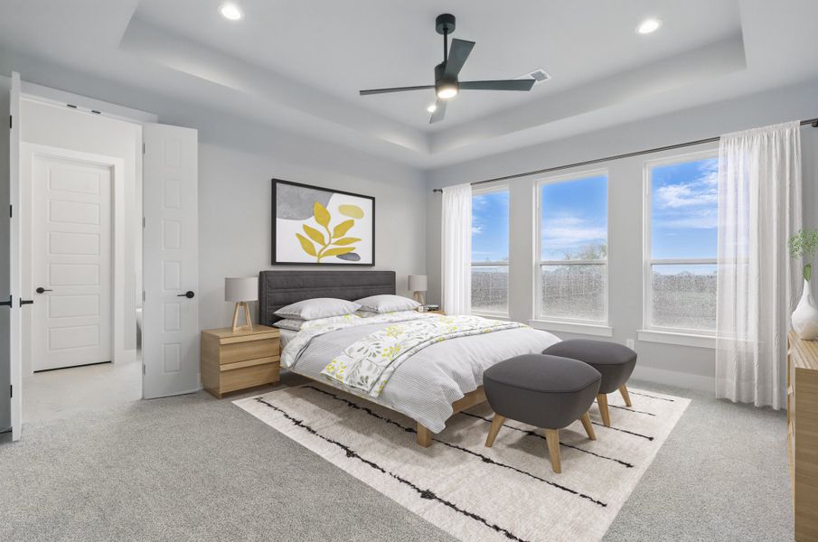 Furnished interior view inside a new home in Remington Ranches, New Fairview (Image 4). Furnished interior view inside a new home in Remington Ranches, New Fairview (Image 4).