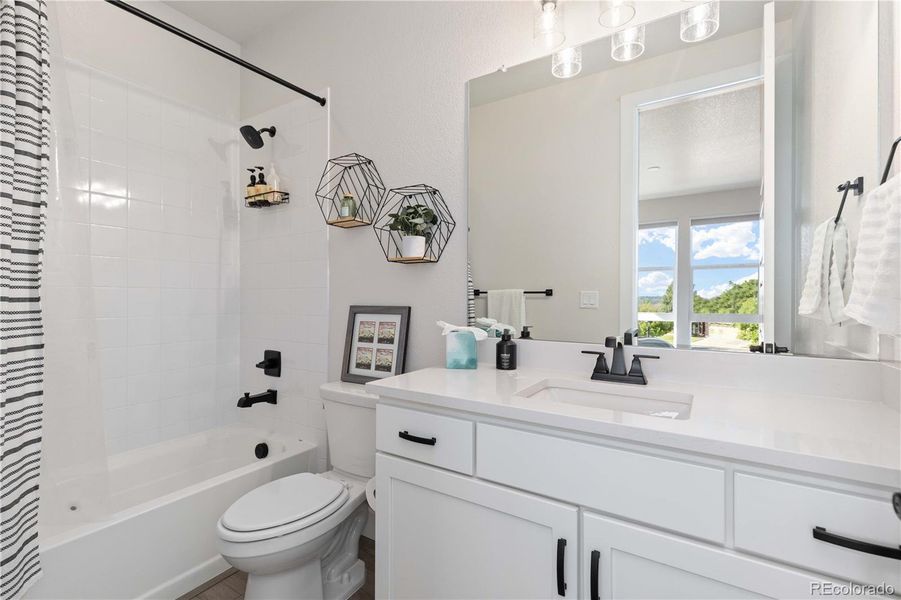 Furnished interior view inside a new home in Haskins Station, Arvada (Image 6). Furnished interior view inside a new home in Haskins Station, Arvada (Image 6).