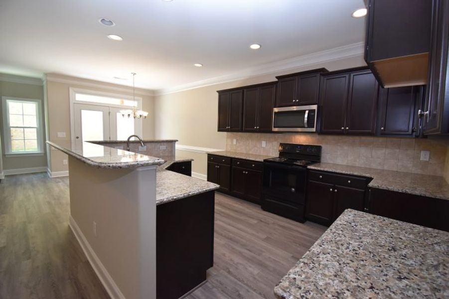 Representative furnished interior of a home built from the Cayman X by Keystone Homes NC in Trellises, High Point (Image 15).