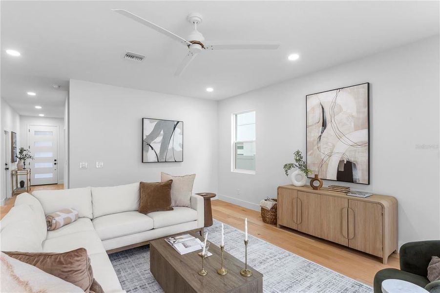 Furnished interior view inside a new home in , Tampa (Image 13).