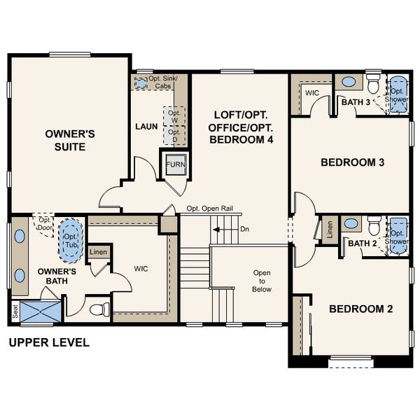 2D floor plan layout of this home in Parkdale Commons, Lafayette, CO (Image 4).