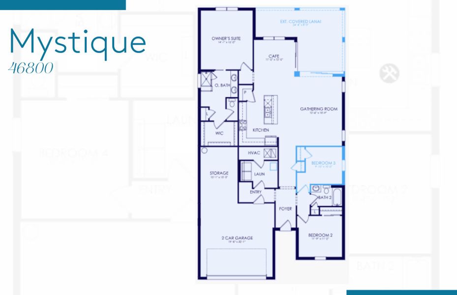 2D floor plan layout of this home in Terreno, Naples, FL (Image 4).