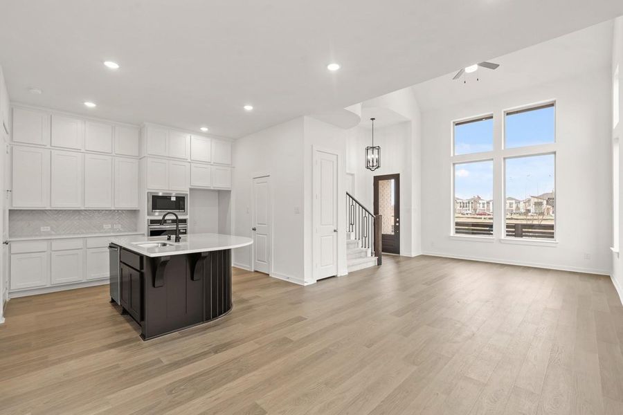 Furnished interior view inside a new home in Bridgeland, Cypress (Image 10).