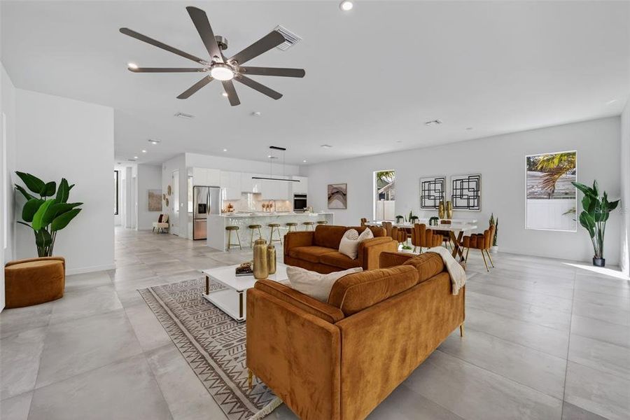 Furnished interior view inside a new home in , Sarasota (Image 6).