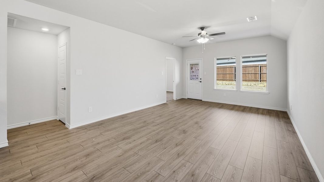 Representative unfurnished interior of a home built from the Allegra by D.R. Horton in The Woods at Lindsey Place, Anna (Image 5).
