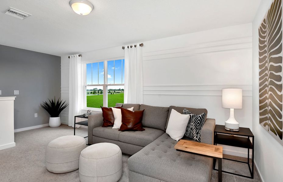 Furnished interior view inside a new home in Oakfield Lakes, Parrish (Image 13). Furnished interior view inside a new home in Oakfield Lakes, Parrish (Image 13).