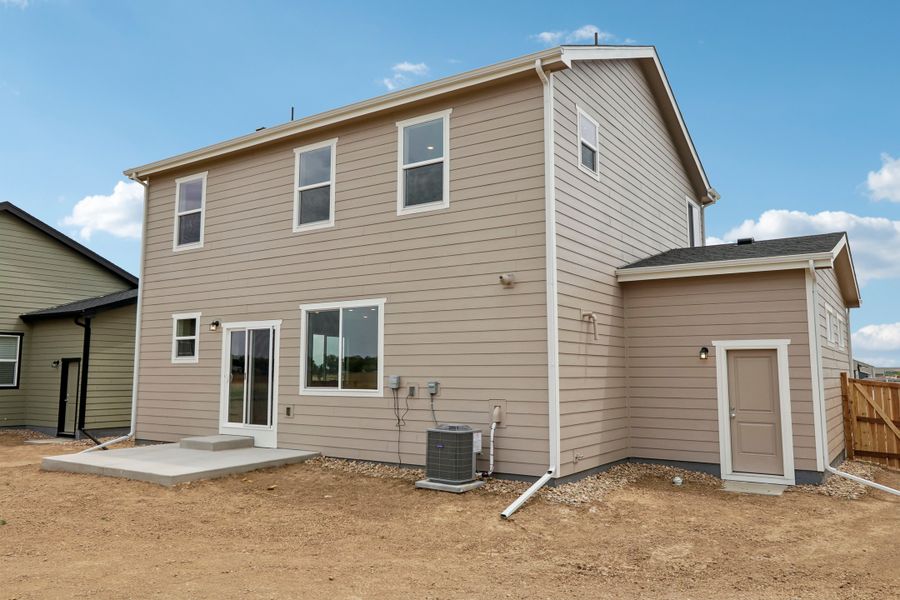 Exterior details and patio area of a home in Granary, Johnstown (Image 3). Exterior details and patio area of a home in Granary, Johnstown (Image 3).