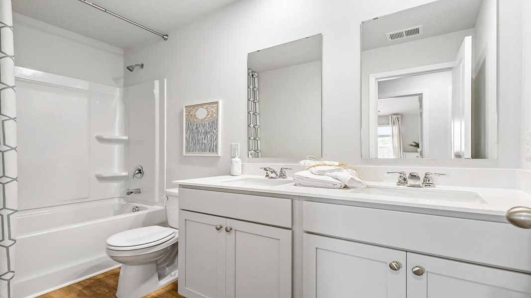 Furnished interior view inside a new home in Carolina Groves Townhomes, Moncks Corner (Image 9).
