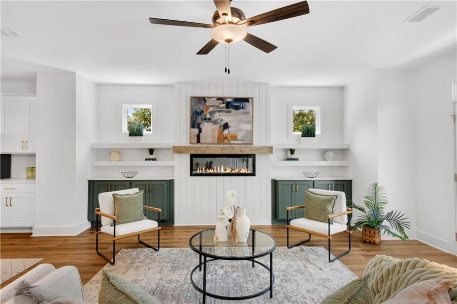 Furnished interior view inside a new home in , Suwanee (Image 31). Furnished interior view inside a new home in , Suwanee (Image 31).